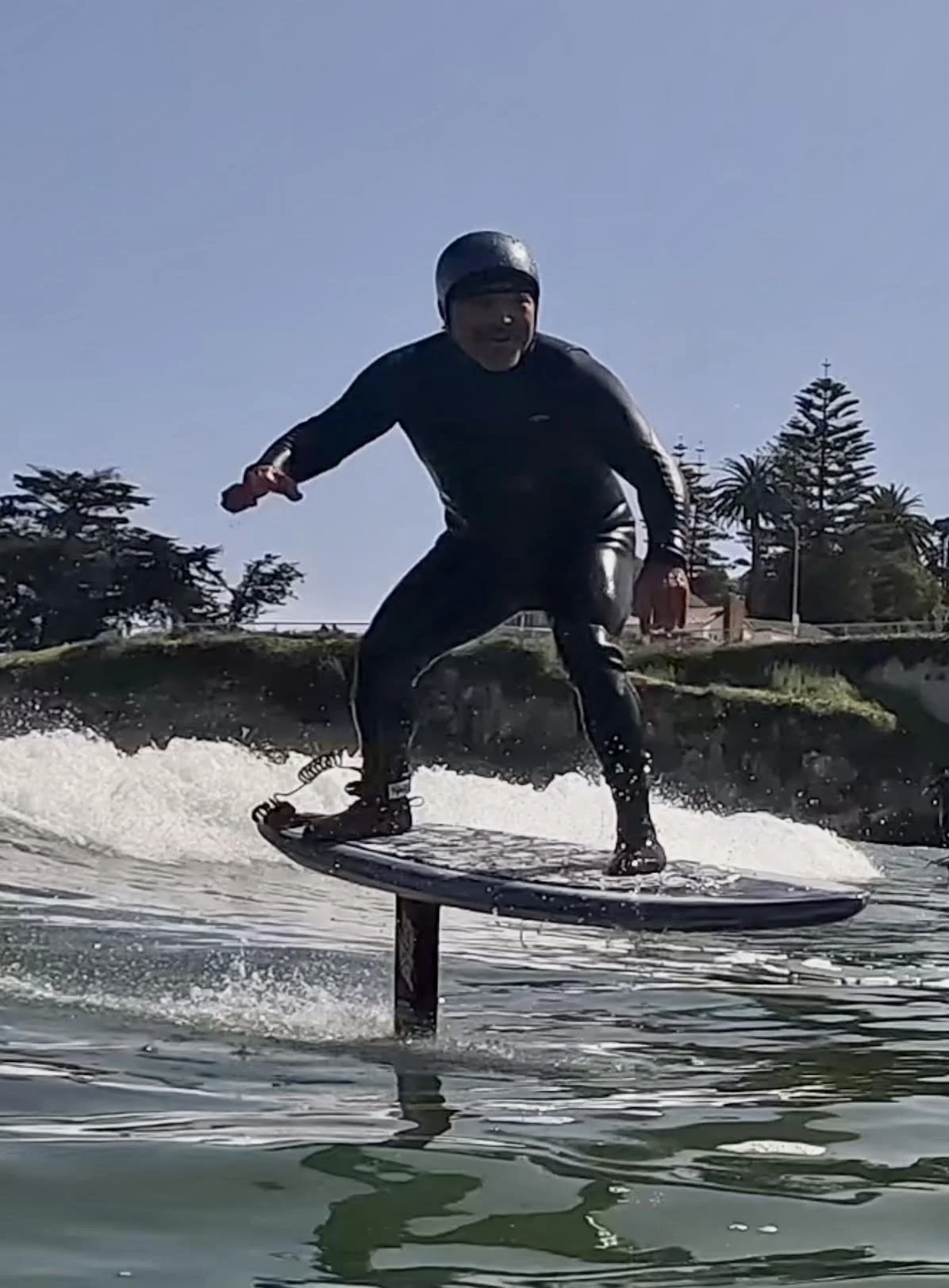 Foiling action shot