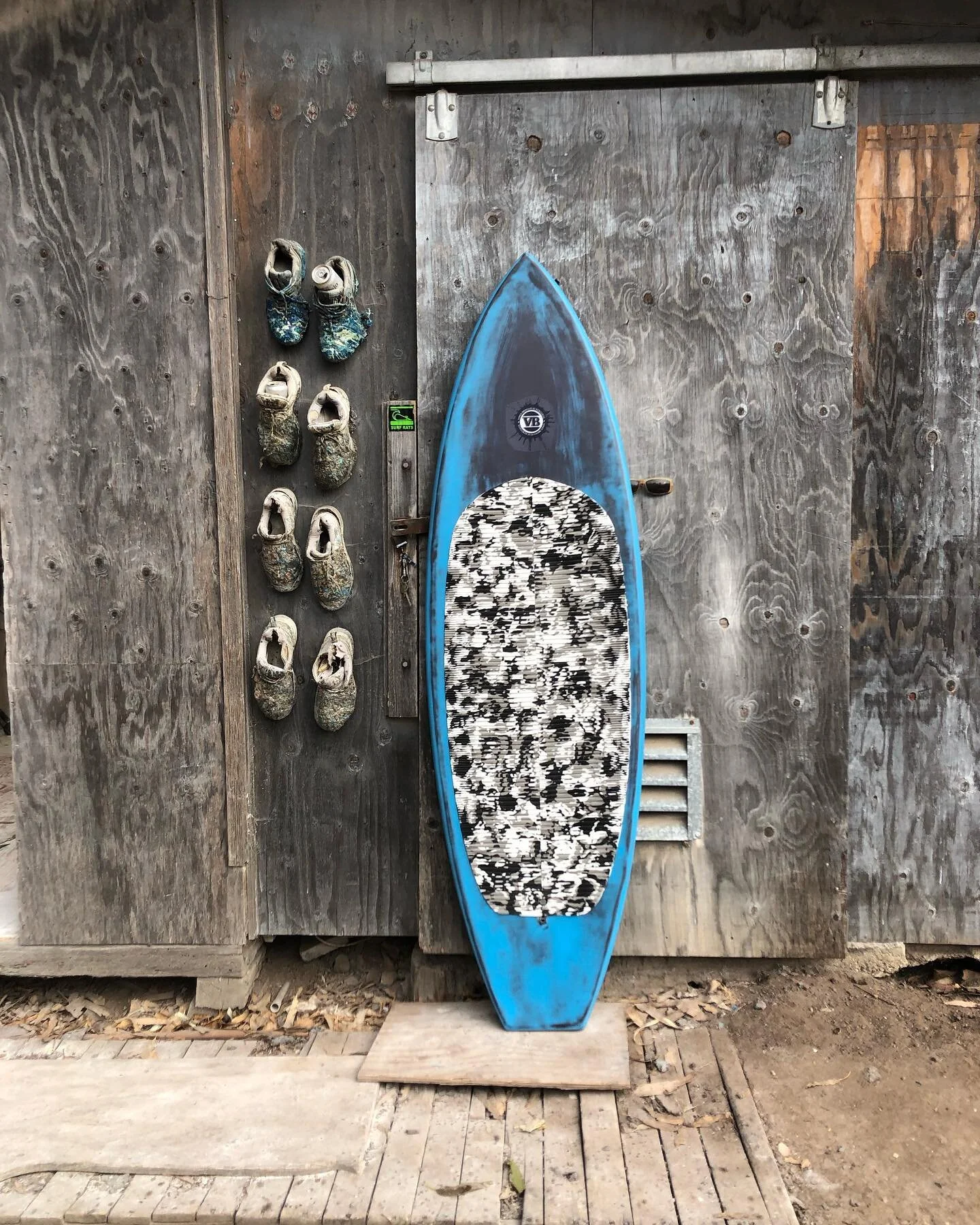 Custom downwind SUP foil board by Vince Broglio
