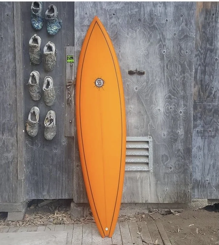 The 70's single fin surfboard by Vince Broglio