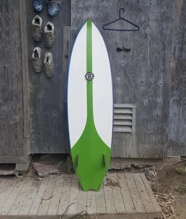 The Twin surfboard by Vince Broglio