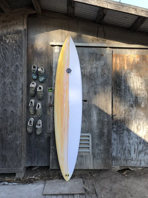 The Flat Deck Twinzer surfboard by Vince Broglio